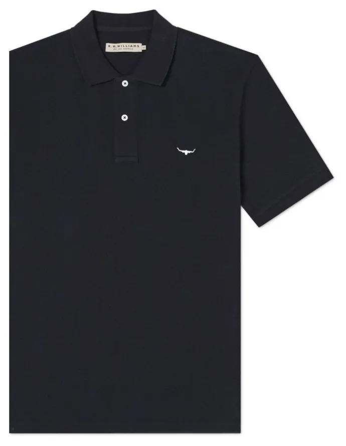 R.M.Williams Rod Polo Shirt in Navy