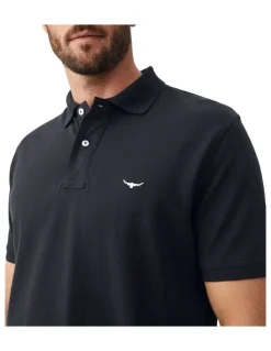 R.M.Williams Rod Polo Shirt in Navy