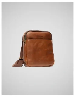 Rodd & Gunn Cambridge Crossbody Satchel Bag in Cognac