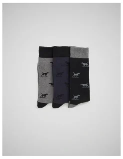 Rodd & Gunn Dogs-A-Plenty Socks 3 Pack in Work Mult