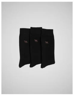 Rodd & Gunn Dry Plains Three Pack Socks in Onyx