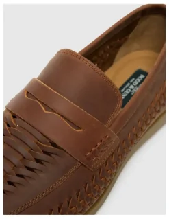 Rodd & Gunn Gisborne Huarache Slip On in Coffee