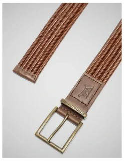 Rodd & Gunn Stirling Stretch Belt in Cognac