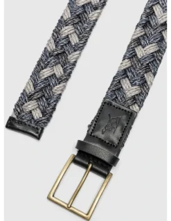 Rodd & Gunn Thames Weave Belt in Denim Multi