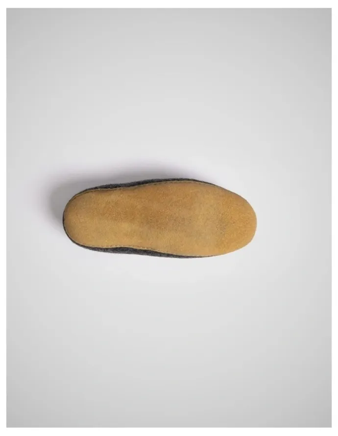 Rodd & Gunn Wanaka Wool Slipper in Charcoal