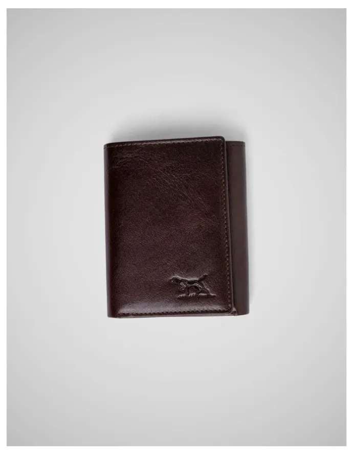 Rodd & Gunn Wesport Tri Fold Wallet in Chocolate