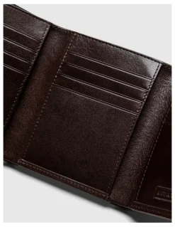 Rodd & Gunn Wesport Tri Fold Wallet in Chocolate