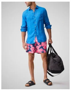 Rodd & Gunn Broadford Swim Short in Fuchsia