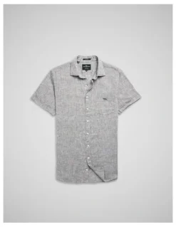 Rodd & Gunn Cathedral Cove Short Sleeve Sports Fit Shirt in Smoke