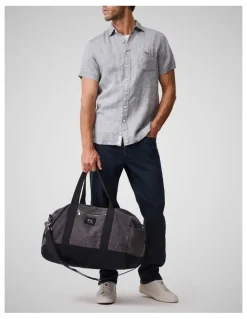 Rodd & Gunn Cathedral Cove Short Sleeve Sports Fit Shirt in Smoke