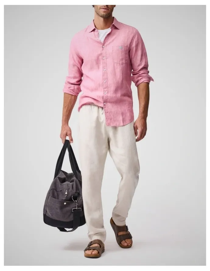 Rodd & Gunn Coromandel 2 Long Sleeve Sports Fit Shirt in Orchid