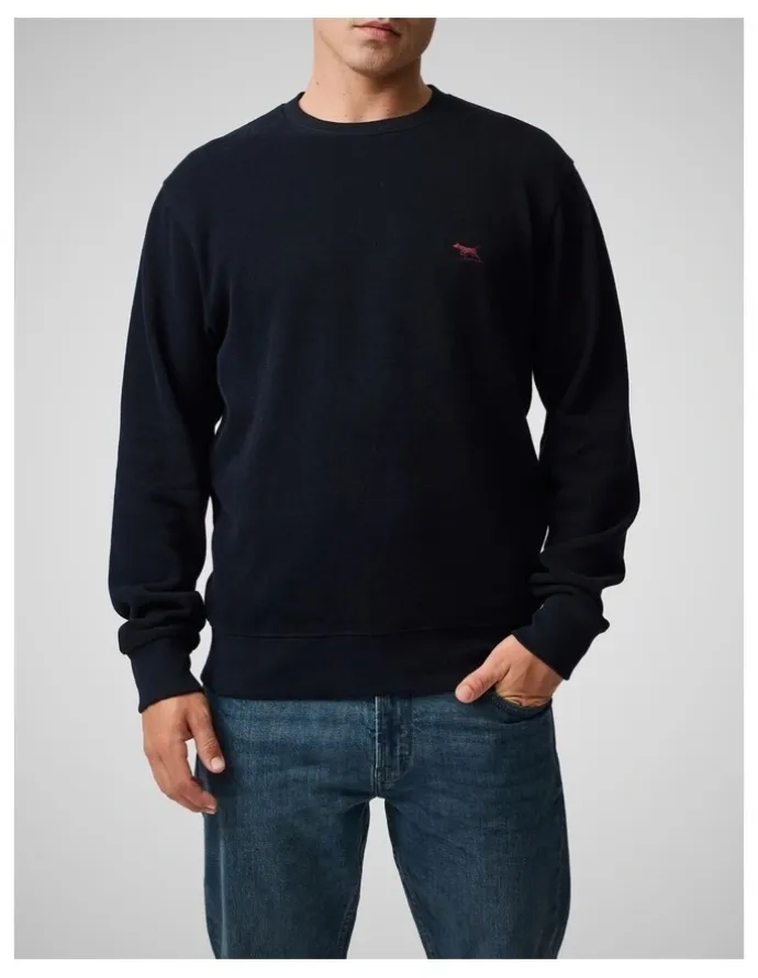 Rodd & Gunn Crew Neck Sweat Shirt in Deep Sea