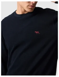 Rodd & Gunn Crew Neck Sweat Shirt in Deep Sea