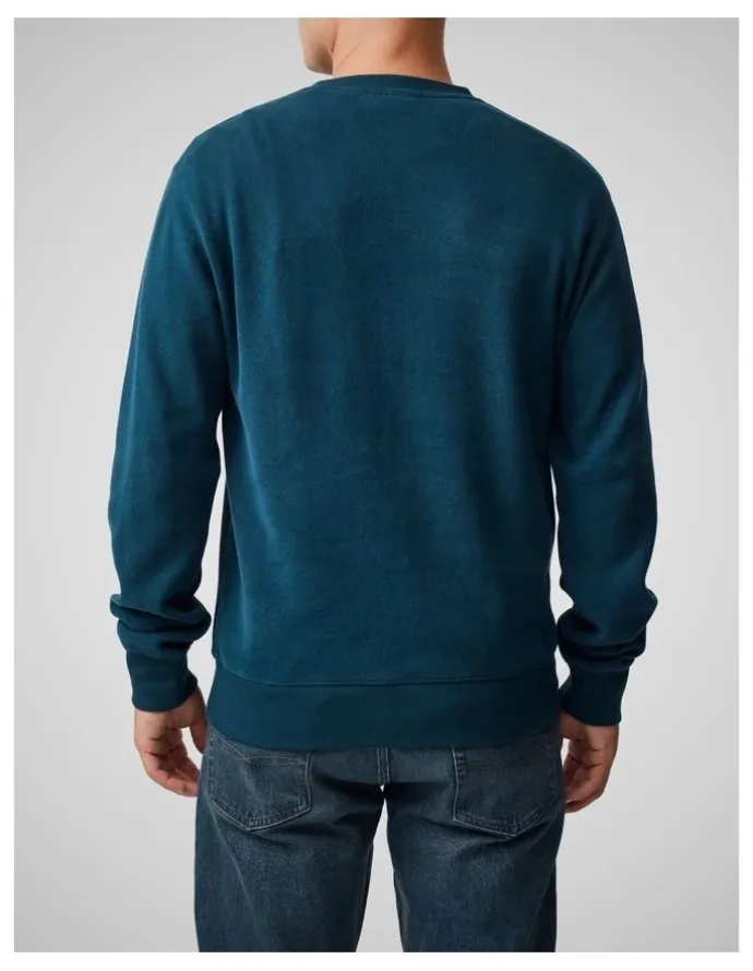 Rodd & Gunn Crew Neck Sweat Top in Deep Teal