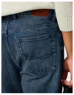 Rodd & Gunn Dunearn Regular Leg Loose Fit Jeans in Washed Indigo