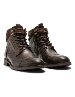 Rodd & Gunn Dunedin Military Boot in Chocolate Wash