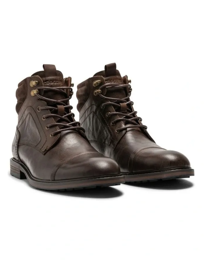 Rodd & Gunn Dunedin Military Boot in Chocolate Wash