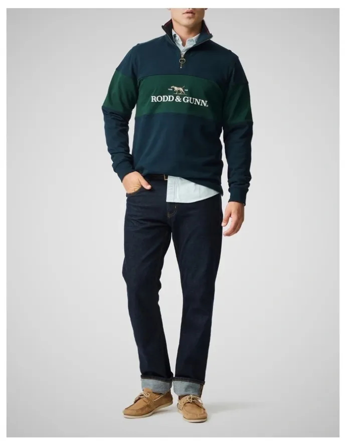 Rodd & Gunn Foresters Peak Sweat in Eclipse