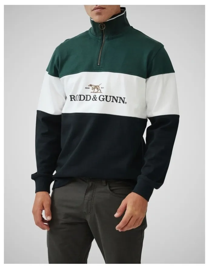 Rodd & Gunn Foresters Peak Sweat in Forest