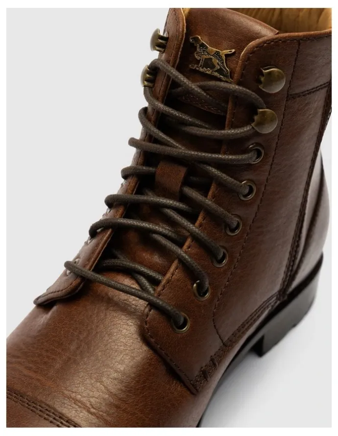 Rodd & Gunn Glenorchy 1946 Military Boot in Cognac