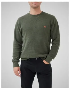 Rodd & Gunn Gunn Crew Neck Sweat in Seaweed