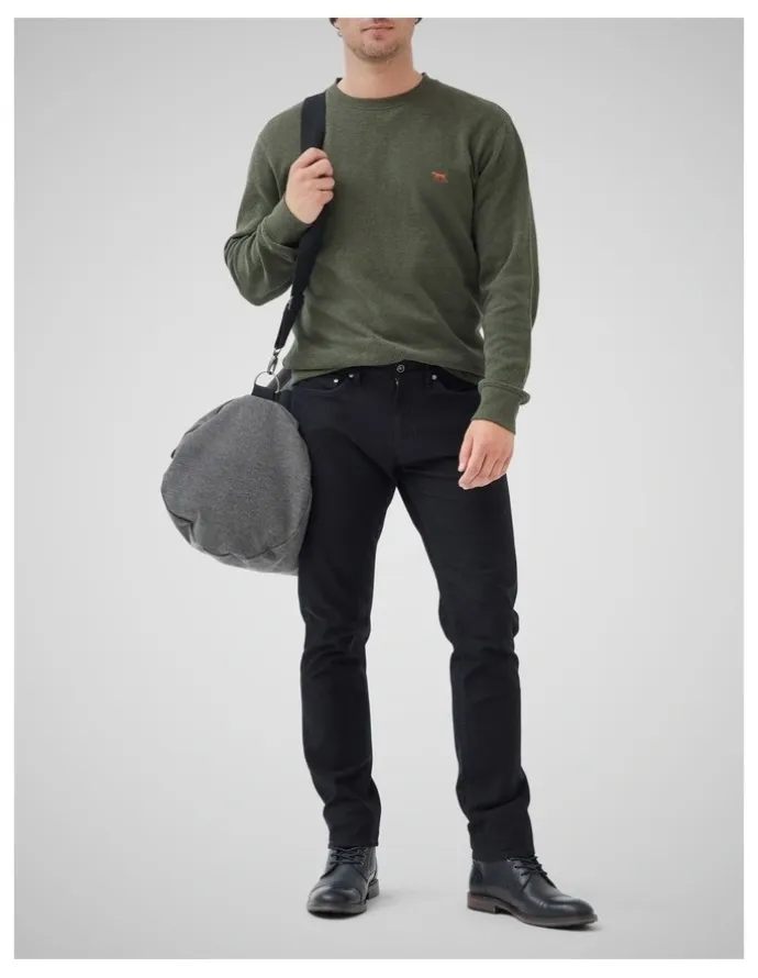 Rodd & Gunn Gunn Crew Neck Sweat in Seaweed