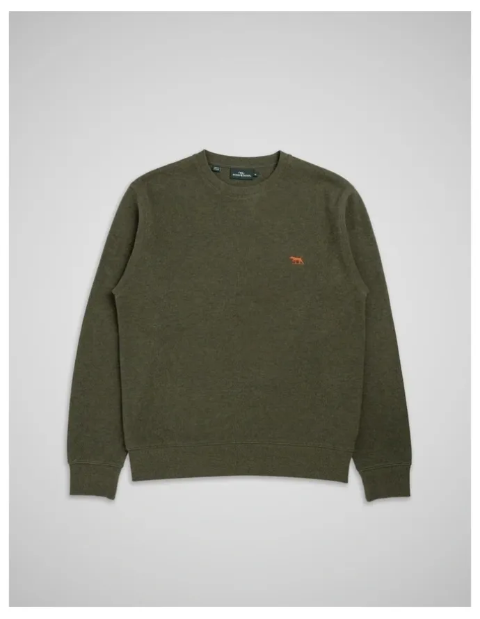Rodd & Gunn Gunn Crew Neck Sweat in Seaweed