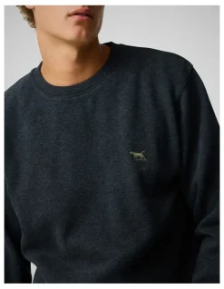 Rodd & Gunn Gunn Crew Neck Sweat in Graphite