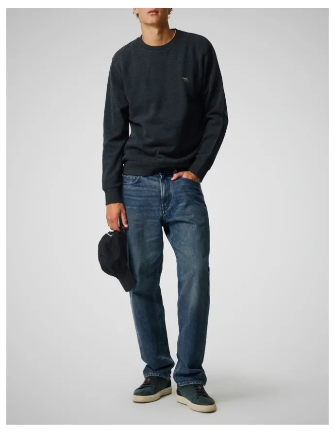 Rodd & Gunn Gunn Crew Neck Sweat in Graphite