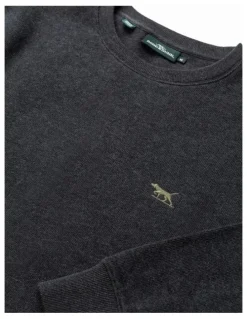 Rodd & Gunn Gunn Crew Neck Sweat in Graphite