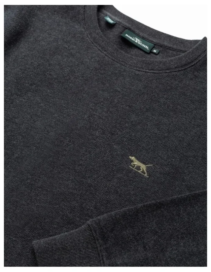 Rodd & Gunn Gunn Crew Neck Sweat in Graphite