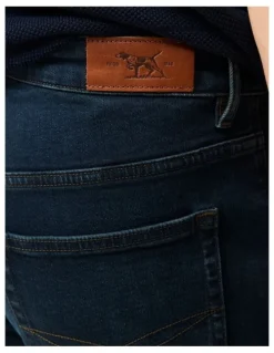 Rodd & Gunn Linden Relaxed Fit Italian Denim Short Leg in Blue Black