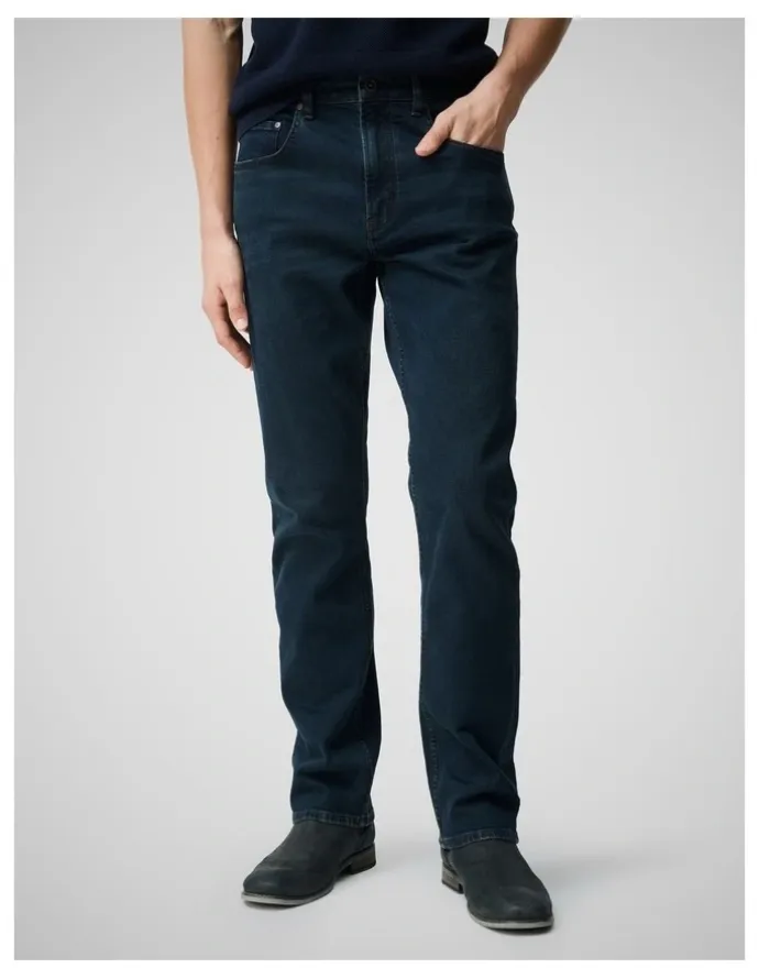 Rodd & Gunn Linden Relaxed Fit Italian Denim Short Leg in Blue Black