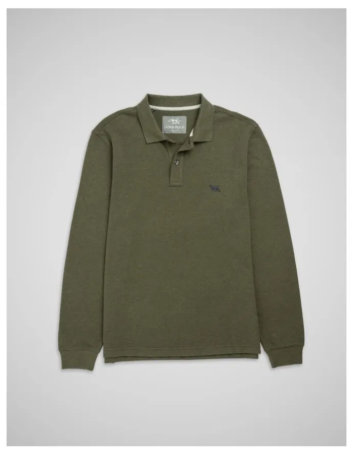 Rodd & Gunn Long Sleeve Sports Fit Gunn Polo in Army
