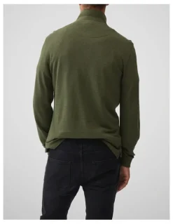Rodd & Gunn Long Sleeve Sports Fit Gunn Polo in Army