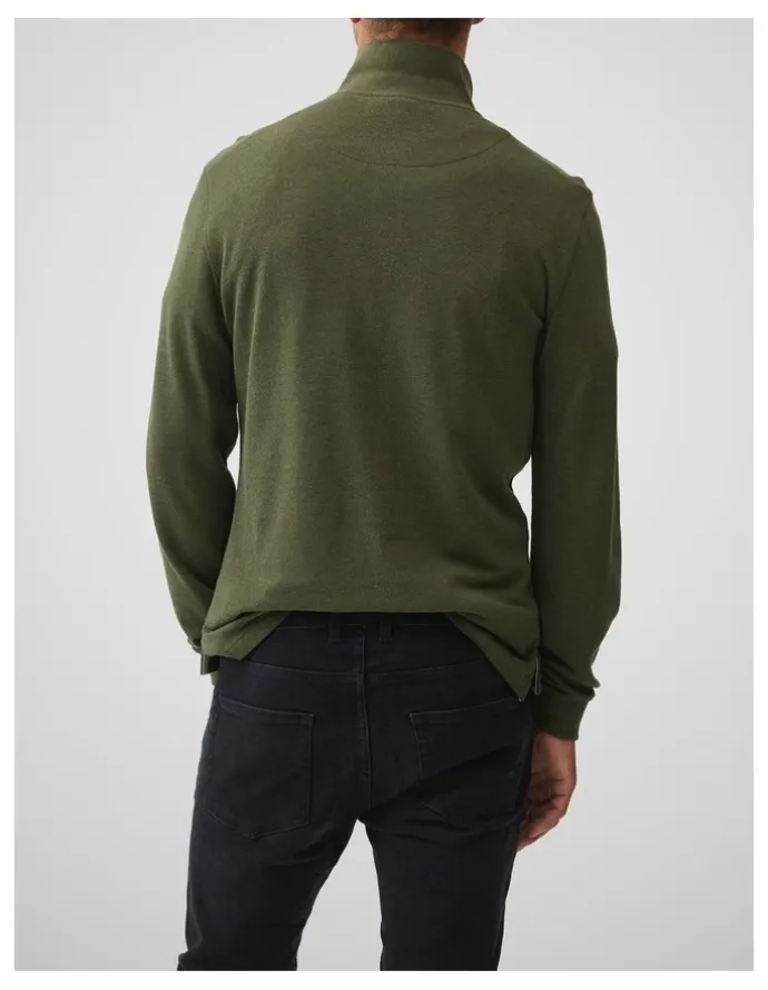 Rodd & Gunn Long Sleeve Sports Fit Gunn Polo in Army