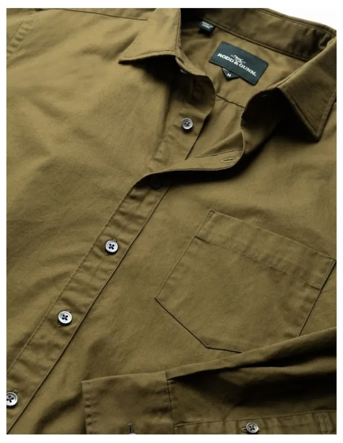Rodd & Gunn Mavis Lake Long Sleeve Sports Fit Shirt in Green
