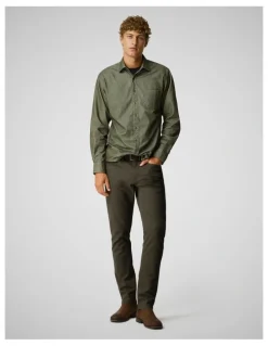 Rodd & Gunn Motion Melange Straight Fit Jean Regular Leg in Bayleaf