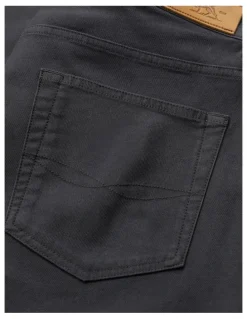 Rodd & Gunn Motion 2 Straight Jeans Shorts in Leg Coal