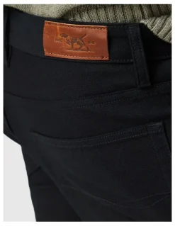 Rodd & Gunn Motion 2 Straight Jean Short Leg Onyx in Black