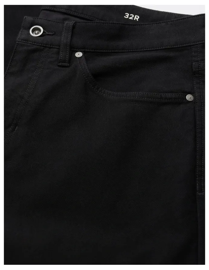 Rodd & Gunn Motion 2 Straight Jean Short Leg Onyx in Black