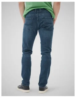 Rodd & Gunn Owaka Straight Fit Italian Denim Short Leg Jeans in True Blue