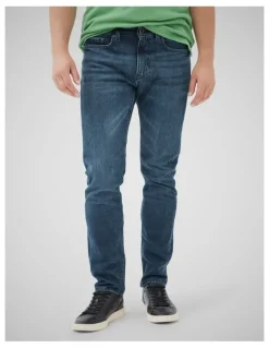 Rodd & Gunn Owaka Straight Fit Italian Denim Short Leg Jeans in True Blue