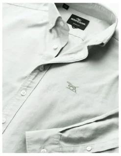 Rodd & Gunn Oxford Long Sleeve Sports Fit Shirt in Eucalyptus