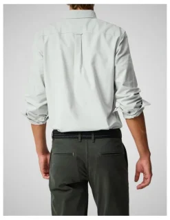 Rodd & Gunn Oxford Long Sleeve Sports Fit Shirt in Eucalyptus