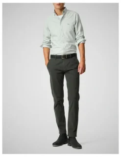 Rodd & Gunn Oxford Long Sleeve Sports Fit Shirt in Eucalyptus