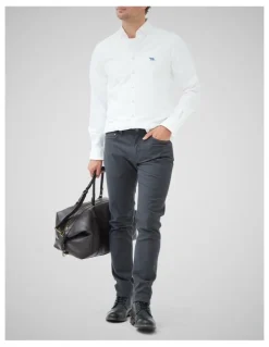 Rodd & Gunn Oxford Long Sleeve Sports Fit Shirt in Blanc