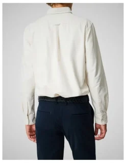 Rodd & Gunn Oxford Long Sleeve Sports Fit Shirt in Natural