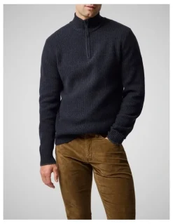 Rodd & Gunn Robbies Road Knit Sweater in Midnight