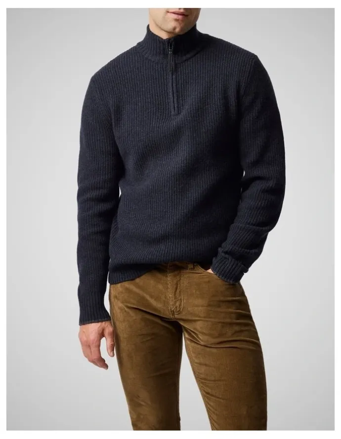 Rodd & Gunn Robbies Road Knit Sweater in Midnight